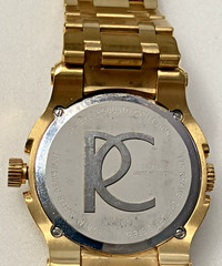 Renato Collezioni 10 Jewels Swiss Movement Men Watch Gold-Tone Steel New Battery