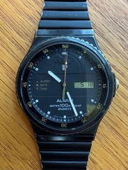Pulsar Y960-6012, Analog-Digital, Alarm, Dual time, awesome looking!