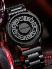 Men Luxury Watch Magnetic Bead Mirrorless Dial. Roman numerals. LARP, COSPLAY