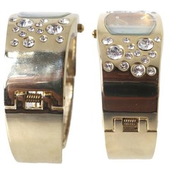 [A1R] ABISTE Bangle Watch Ladies Quartz Jewelry Watch Gold [w9z]