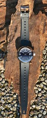 Rodania Watch NOS Water Resistant Monobloc Case With Prism Plastic Glass