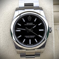 NEW 2026 Rolex Oyster Perpetual 34mm 124200 Full Set Unworn Black Dial