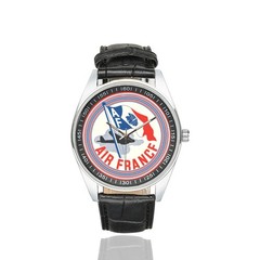 Air France Vintage Logo v2 Airliner France Aviation Pilot Watch repro
