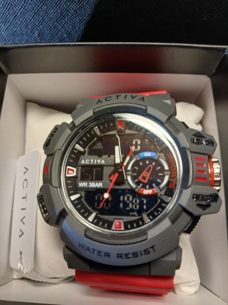 Activa Vord X Invicta Watch. Red/Black. Daily Wear ACW8043-006
