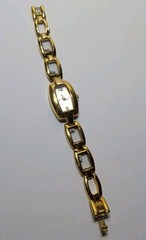 ✨USED✨ Allude FMDAL343 Watch Women Gold Tone Stainless Steel Back
