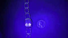 LEI Women’s Silver Tone White Dial Clasp Quartz Watch New Battery Runs!