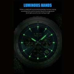 Luxury Men Watch Quartz Date Moonphase Luminous 3ATM Waterproof Man Wristwatch