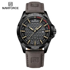 NAVIFORCE Men Casual Sport Military Quartz Calendar Wrist Watch for Man Business
