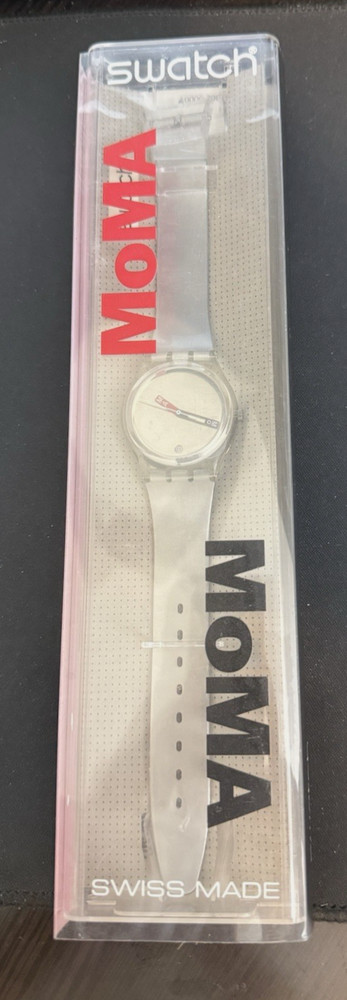 NEW Swatch Watch MOMA SILVER GZ406D Special Collection Limited Edition 2000