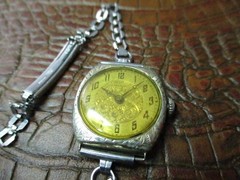 Vintage 1920s Hallmark Art Deco Ladies Watch 18K GF Filigree Engraved 15 J AS IS