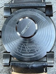Vestal Men’s DOP008 Doppler Oversized Matte Black Ion-Plated Stainless Steel
