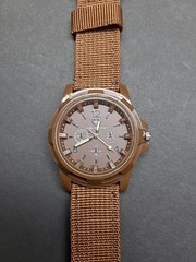 Boys Gemius Army Watch Brown With Glow In The Dark Hands