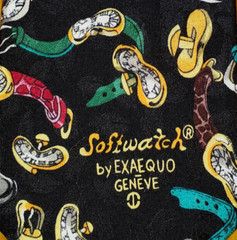 SOFTWATCH ~ SALVATORE DALI ~ EXAEQUO ~ MENS ART NOVELTY TIE ~ 59″