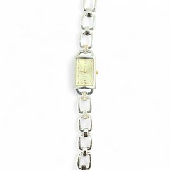 Silver and gold vintage watch