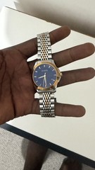 Gucci G-Timeless Silver Rose Gold Two Tone Steel Mens Watch YA126410