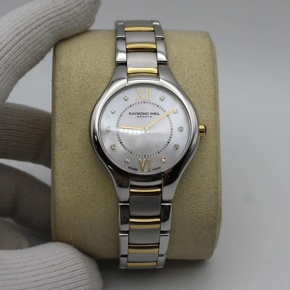 Raymond Weil Noemia Steel Diamond White MOP Dial Ladies Watch 5132-STP-00985