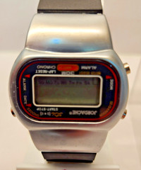 Vintage Jordache Watch. Mens 3 Button Multi Function Digital with Case