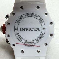 Invicta Racing Men’s Watch 43.5mm White Silicone Silver Dial Quartz New 69660