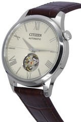 Citizen Calf Leather Strap Ivory Dial Automatic NH9130-17A Men’s Watch