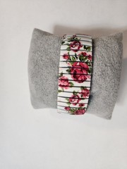 Jessica Carlyle Women’s Quartz Floral Expansion Band Watch. New Battery