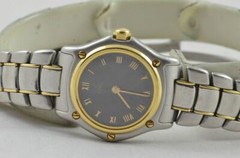 Ebel Sport Classique Mini 23Mm Ladies Watch 1057901 White Good Condition Black