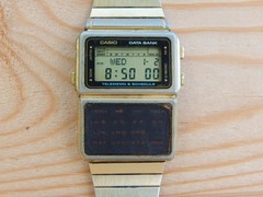 Vintage Casio Data Bank Calculator Alarm Digital Watch DBC-600G module 563 JAPAN
