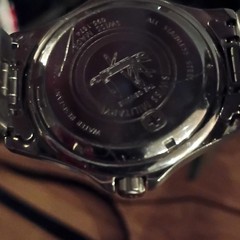 Swiss Military Quartz Diver 200m 40mm Orange Dial SS Silver Bracelet Date