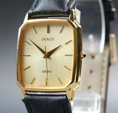 1992 [Near MINT] Seiko Dolce 8N41-5160 Gold Dial 27mm Quartz Men’s Watch