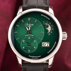 2023 Glashütte Original PanoMaticLunar 1-90-02-14-32-62 40mm Green Dial Full Set