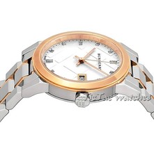 BURBERRY BU9127 WOMENS ROSE GOLD SILVER TONE WATCH BRAND NEW – 2 YEARS WARRANTY