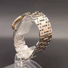 Vtg 1990 N MINT Citizen CQ Exceed Buros 5637-F60366 Ivory Qz 33mm Mens Watch JP