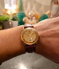 1950s Very Rare Gold Swiss JACAR Datomatic From René Bergmann Jewelry
