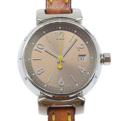 LOUIS VUITTON Q1212 Gold Case Size 35mm x 28mm Ladies Used Watch #71115