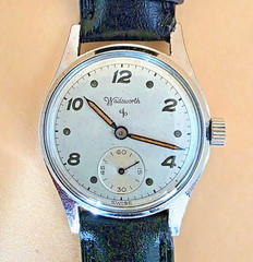 VTG Rare WADSWORTH 3072 Manual Wind Swiss Watch 31mm Serviced Men’s