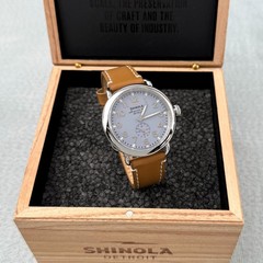 Shinola Runwell Watch 41mm Slate Blue Dial Argonite 1069 Men’s Watch S0120242341