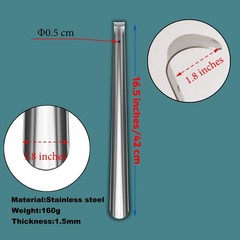 Shoe Horn Long Handle for Seniors,16.5″ Long Metal Shoehorns for Men Women Kids,
