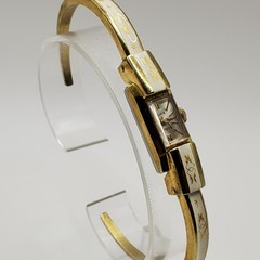 Vintage Kurz 17 Jewel Enamel Band Mechanical 11mm Watch Running