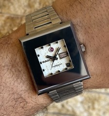 Rare Vintage Rado DiaMaster 10 Automatic TV Case Tungsten Watch Original Box 37m