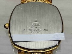 ELGIN FK266 Quartz Used Wristwatch Case size 3.0cm SWISS MOVEMENT ST Steel