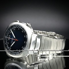 H. MOSER & CIE. Streamliner Flyback Chrono “Funky Blue” 6907-1200 | Full Set