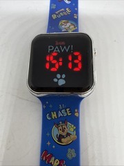 Paw Patrol Kids Digital LED Blue Strap Watch – Very Good Pre Owned Condition