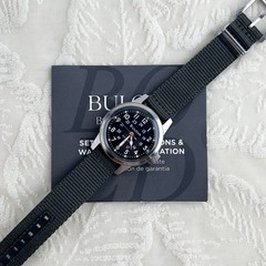 Bulova Men’s 96A259 Military VWI Special Hack Black Dial Automatic Watch 38mm