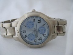 Frondini Collection Men’s Swiss Parts Silver Toned Analog Watch