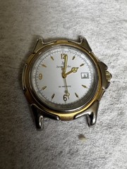 Fine Vintage Jacques Edho Paris 30 Meters Quartz Two Tone Watch France