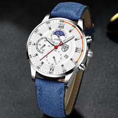 Men’s Classic Analog Quartz Watch with PU Leather Strap – Perfect Gift for Him