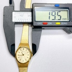 SEIKO Ladies Quartz Watch 2320-5280 Gold Tone, 19.5mm Case, Authentic, Excellent
