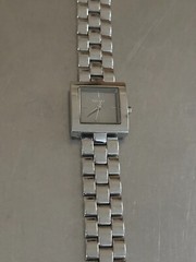 DKNY Watch Women’s Analog Square Silver Tone Quartz Water Resistant 7 inch 22 mm