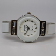 WINCCI Cuff Bracelet Quartz Analog Women’s Watch Sz. 5 1/2″ New Battery