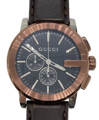GUCCI G Chronograph Wristwatch YA101202 Authentic From Japan