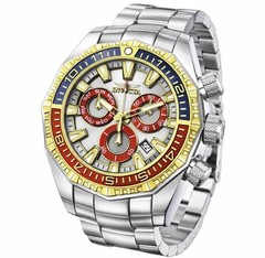 🔥Invicta Akula Kromo Z 55mm SWISS Blue Red & Gold Chronograph Men’s Watch 49637